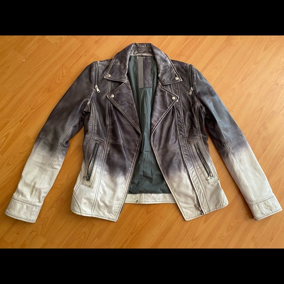 Malibu Road Ombré Leather Jacket - Picture 1 of 8